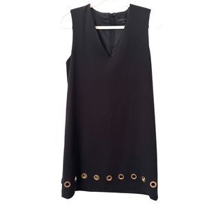 RACHEL ZOE Metal Disk Little Black Dress Black Sz‎ 4